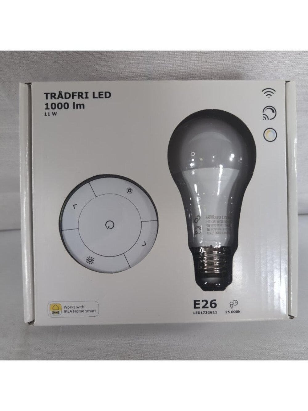 IKEA Tradfri LED 1000 lm E26 304.065.60 NEW Light Bulb w/ Remote 25000 h 2700 k